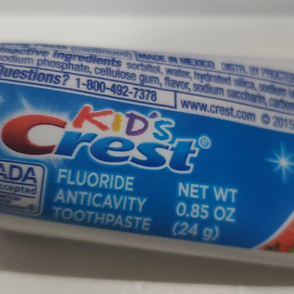 Kids Toothpaste Lot of 2 Travel Size-.85oz